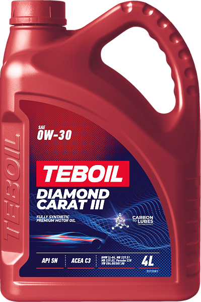 Синтетическое моторное масло TEBOIL DIAMOND CARAT III 0W-30