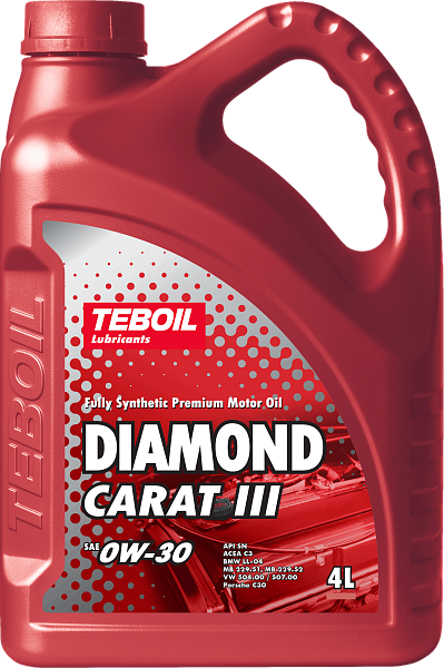 Синтетическое моторное масло TEBOIL DIAMOND CARAT III 0W-30